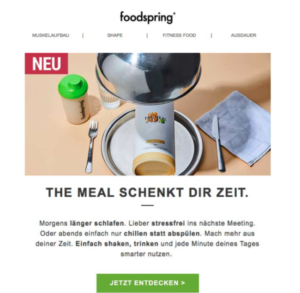 content-marketing-foodspring-newsletter-email